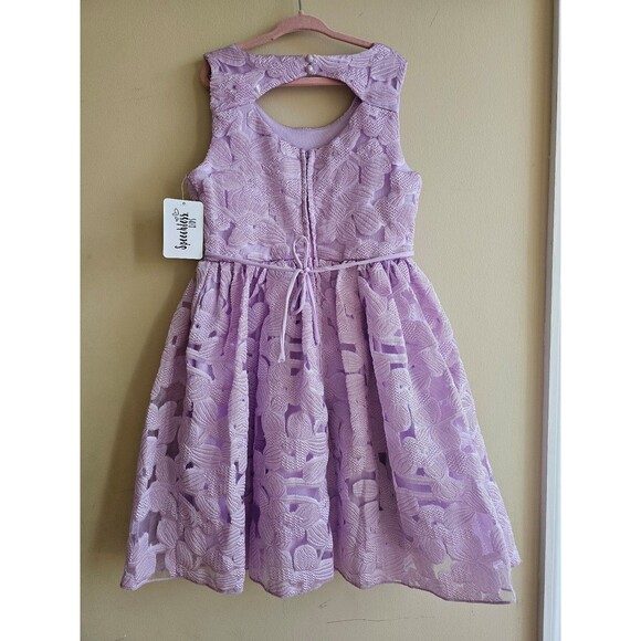 Speechless Girls' Sleeveless Organza Jacquard Party Dress size 7 - Picture 4 of 6